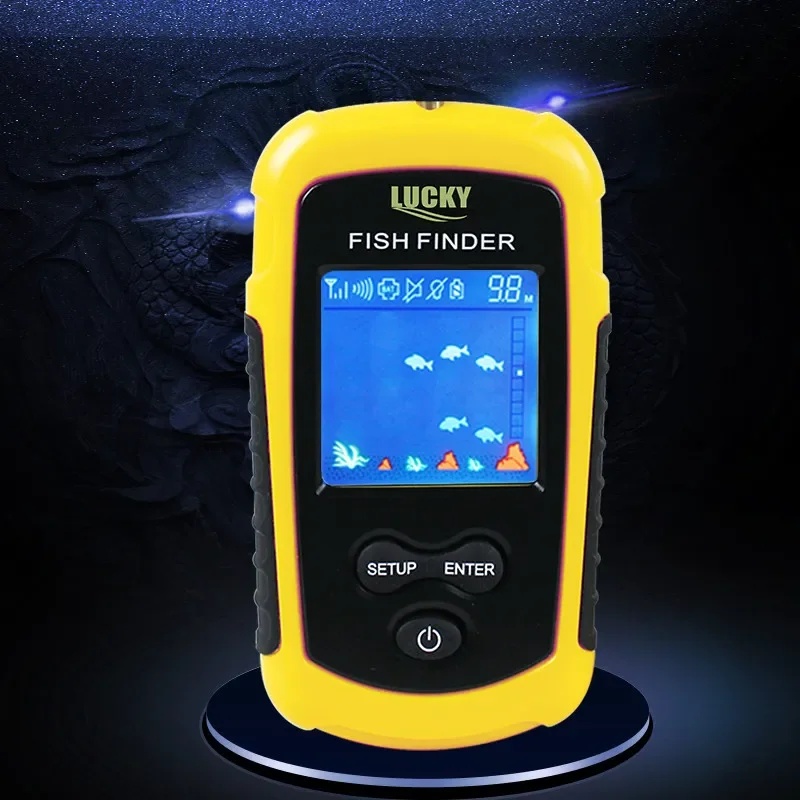 Imagem -04 - Lucky-sonar Fish Finder 120 Metros Alcance de Operação sem Fio Sensor Portátil Tela Lcd Colorida para Pesca Ffcw11081