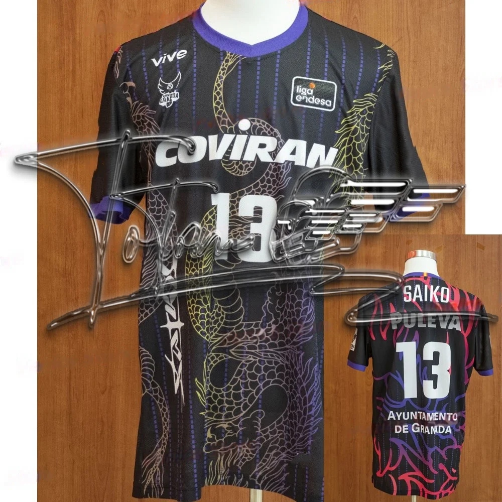 24 غرناطة العصرية التجفيف السريع زوجين عارضة الرياضة تنفس تي شيرت الإسبانية الشارع نمط إلكتروني طباعة كرة السلة قصيرة الأكمام