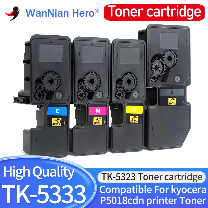 4 Color 1set TK-5323  TK-5333 Toner Cartridge Compatible For kyocera P5018cdn P5018 Printer Toner cartridge Color Ink Cartridge