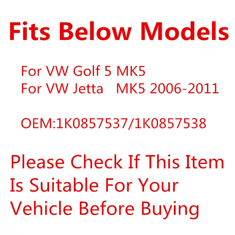 Suitable for Volkswagen Golf MK5 / Jetta MK5 2006-2011 Rearview Mirror Housing Cover Car Accessories