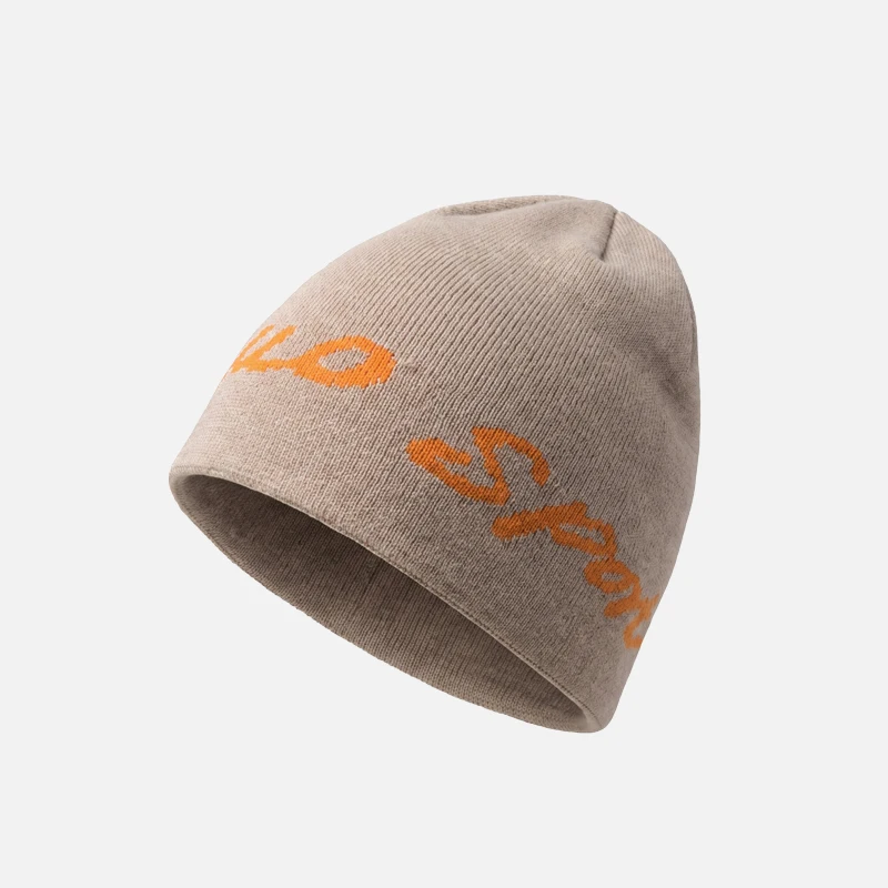 Extra Warm Double Layer Winter Beanie High Elasticity Thermal Knit Skull Cap Trendy Letter Jacquard Outdoor Sports Hat Men Women