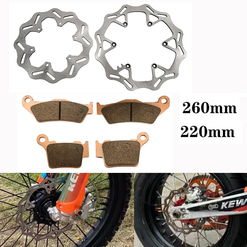 Motorcycle Front Rear Brake Discs Rotors Set For KTM SX SXC SXF EXC EXCF XC F XCW Supermoto 125 250 300 350 450 500 1998-2020