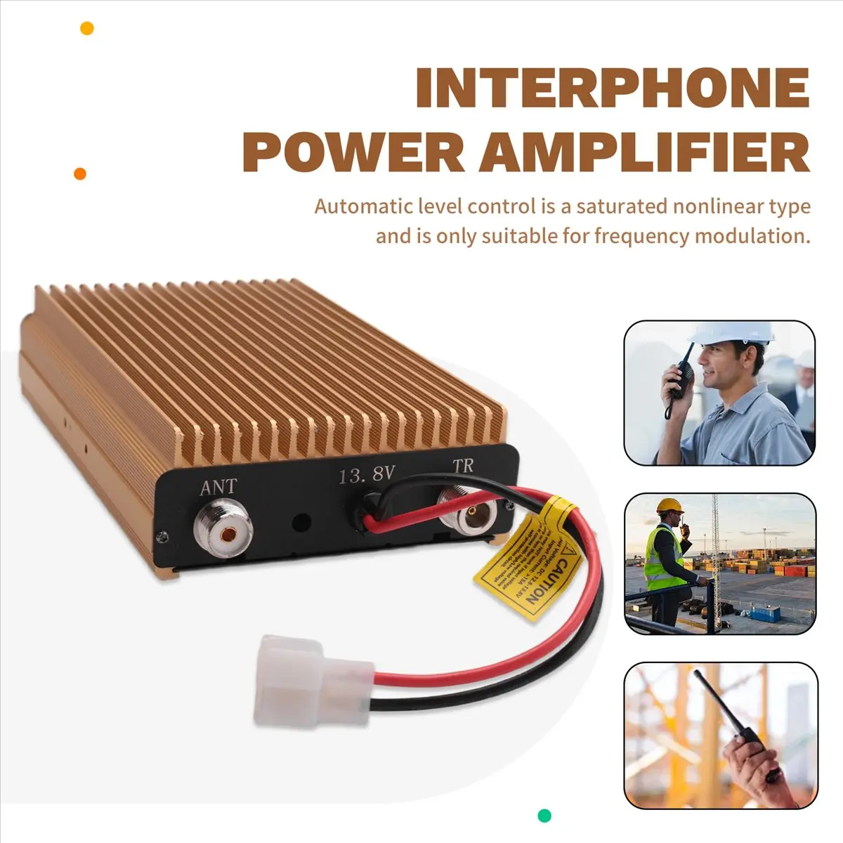 SWXF -550 UHF Walkie Talkie Power Amplifier, Power Set Level 10-80W, 1.2-1.9 V. WR Display, FM, AM, SSB Modulation Mode