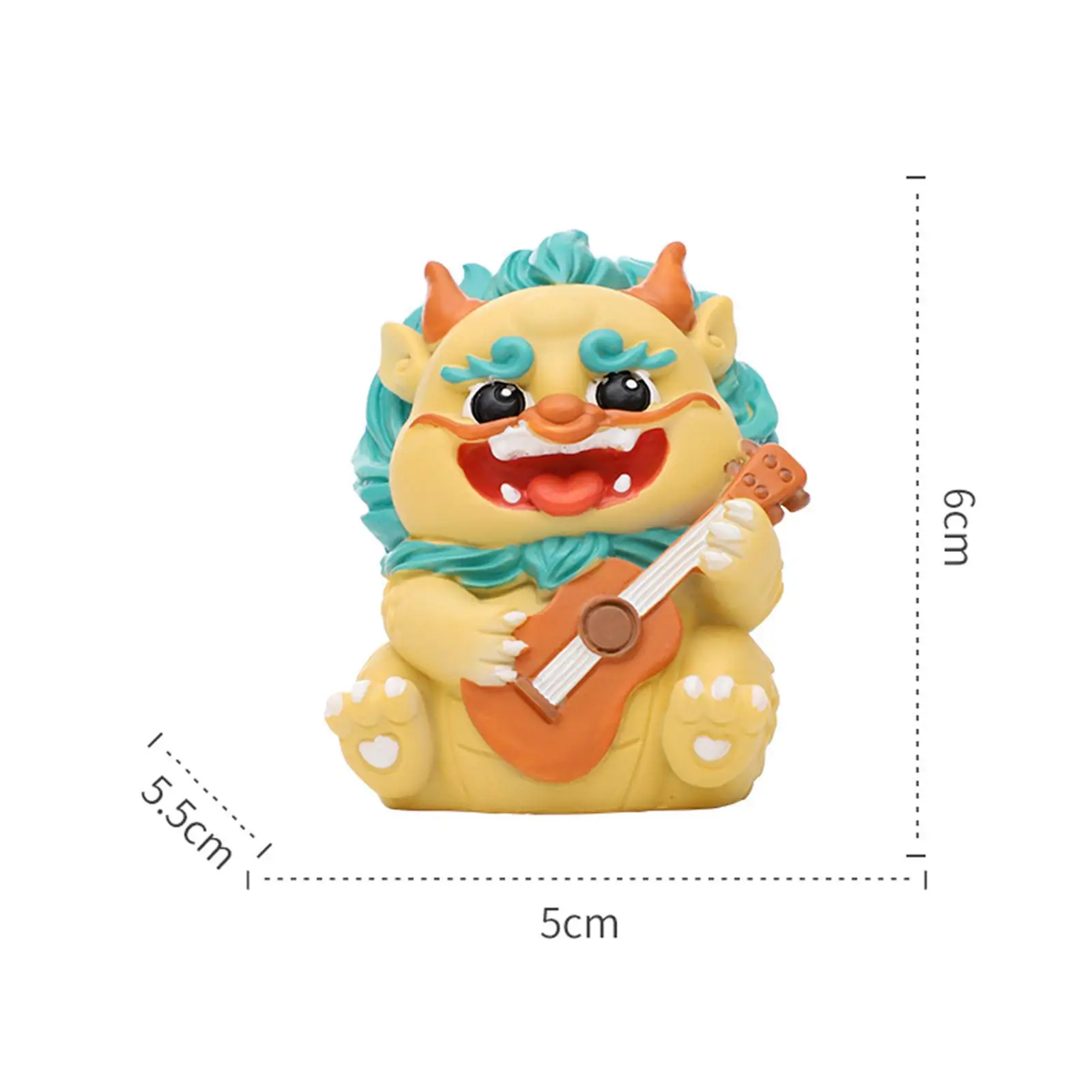 Mini Dragon Statue 2024 Chinese New Year Decor Resin Craft Fengshui Ornament for Car Dashboard Home Table Desk view 3