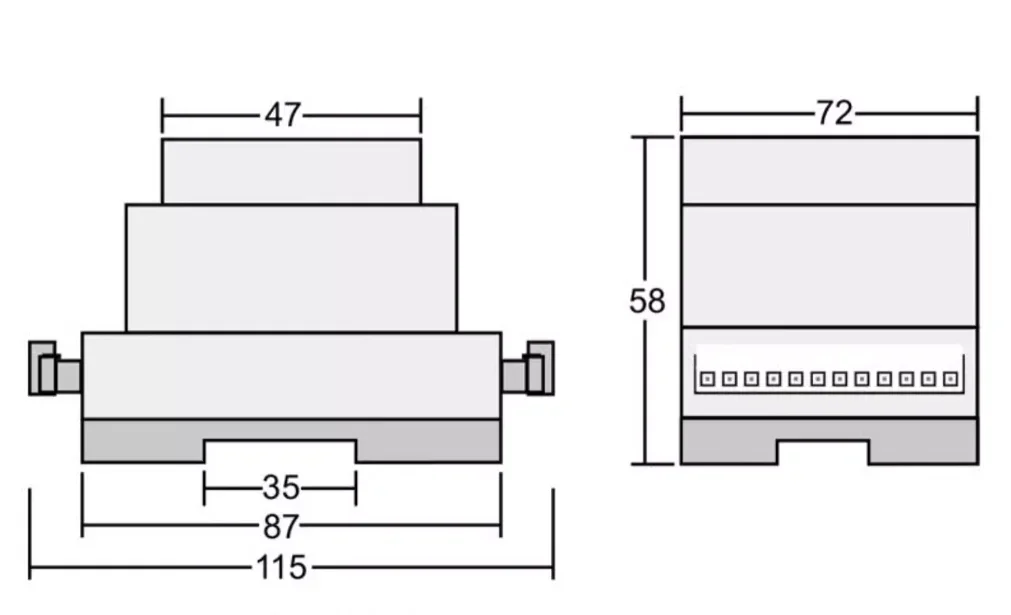 NEW Interference Weighing Display Transmitter LC056 Force signal Amplifier 485 Communication Sensor 4-20mA/0-10V