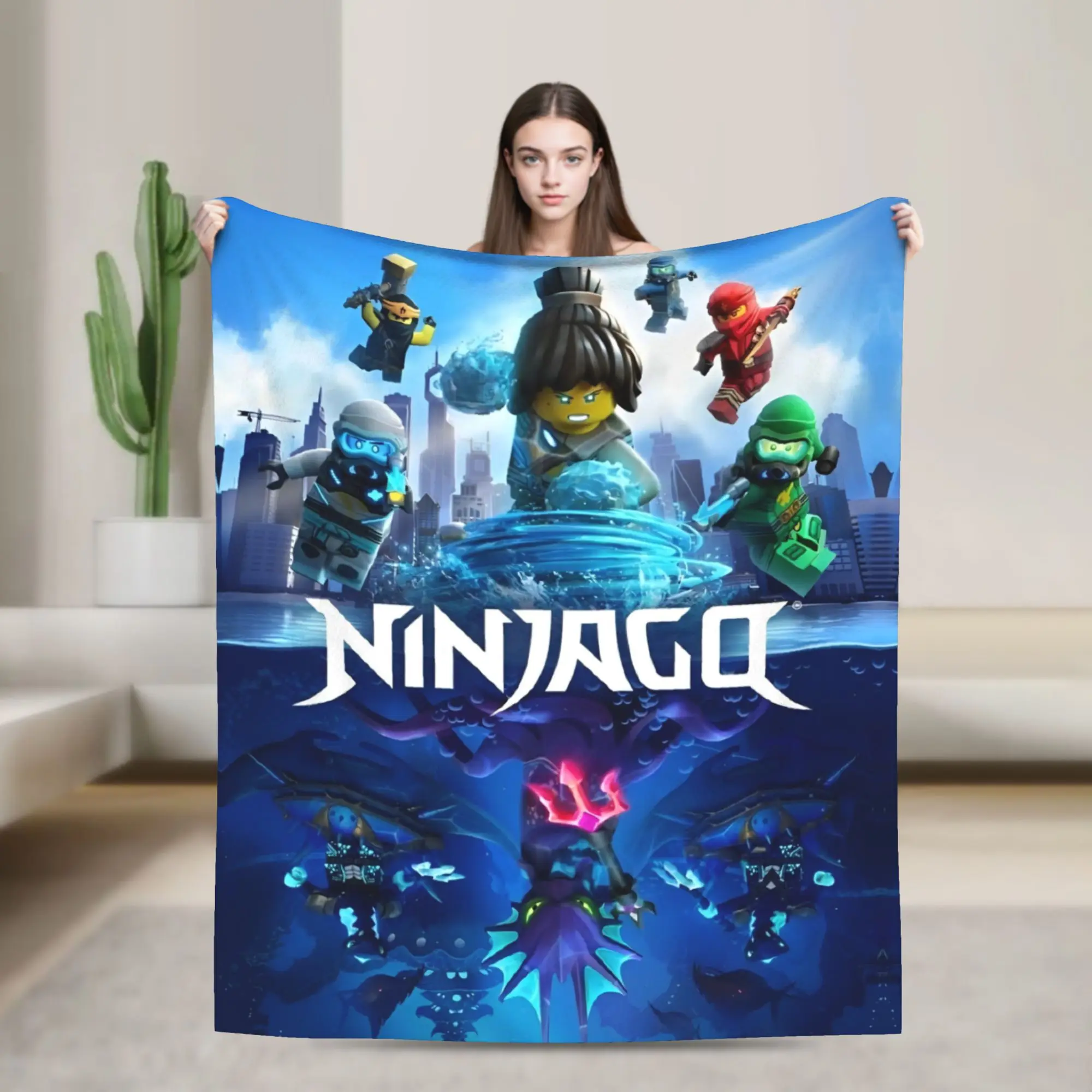 

N-ninjagos вязаное одеяло фланелевое легкое тонкое одеяло для автомобиля, дивана, спальни, одеяла