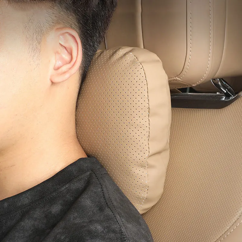 Leather Car Headrest Neck Pillow Lumbar Support For Land Rover Range Rover Sport Executive Edition 2023 2024 2025 2026