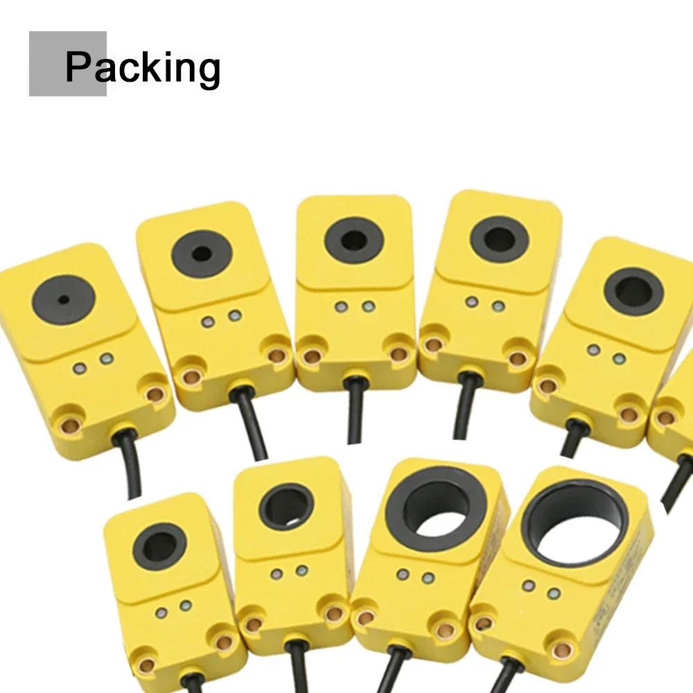 AUCHTEL Ring Inductive Proximity Switch 3 6 8 10 12 15 22 30mm Screw Spring Steel Ball Metal Object Speed Detect Sensor NPN PNP