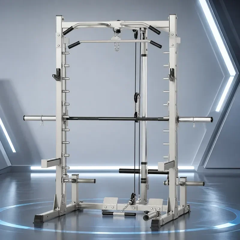 for Smith Machine Comprehensive Trainer Indoor Multi Functional Gantry Frame Squat Bench Press Fitness Training Rack