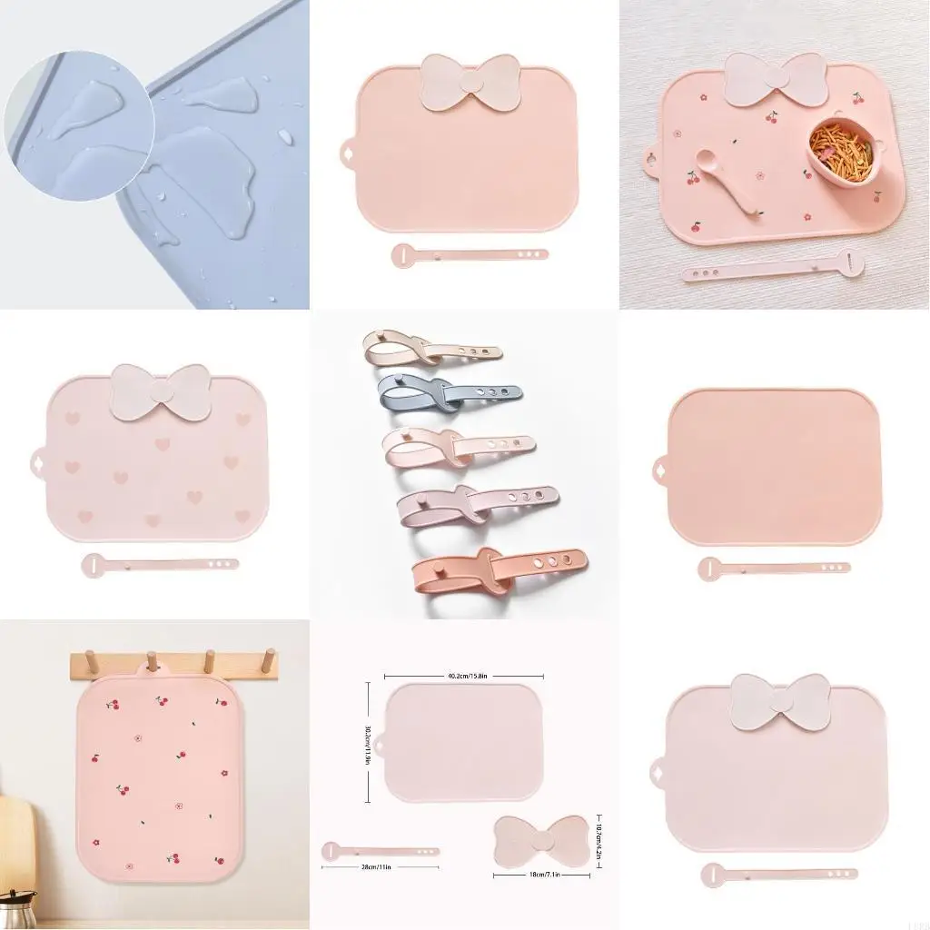 

Безопасный силиконовый обеденный набор, резиновый коврик для столовых приборов, термостойкий обеденный набор, безопасный для для