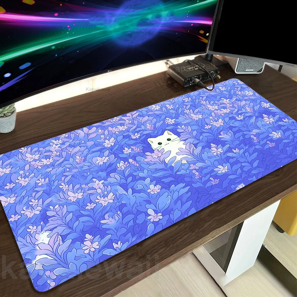 

Gamer Mouse Pad Mousepads Locking Edge Mouse Mat Gaming Mousepad Keyboard Pads Tapis De Souris Kawaii Cat Mat 900x400mm XXXL