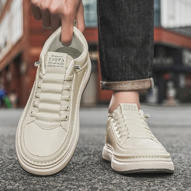 Męskie sneakersy z imitacji sk – Leather Work Fabric recenzja i cena