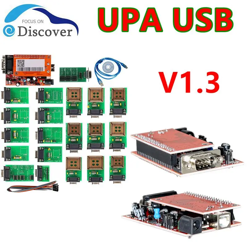 UPA USB V1.3 Chip Tool With Microchip Full Adapter Car Programmer Diagnostic Tool High Quality