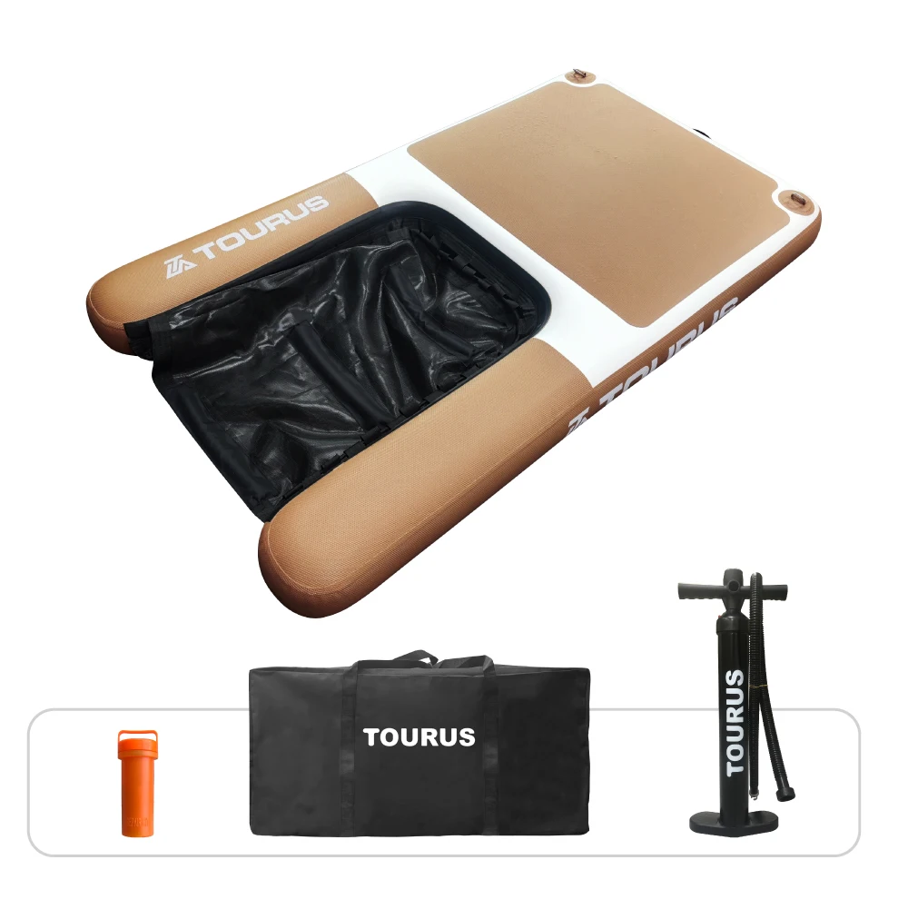 TOURUS, venta al por mayor, equipo de juego acuático directo de fábrica para uso en piscina, rampa para perros, muelle inflable para cachorros