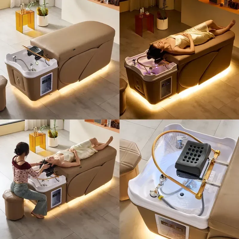 For Wow Latex Beauty Bed Multi Function Constant Temperature Heating Rechargeable Massage Physiotherapy Embroidery