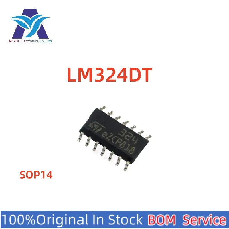 Original New IC Microcontroller Chip in Stock LM324DT LM324 IC One Stop BOM Service Bulk Purchase Please Contact Me Low Price