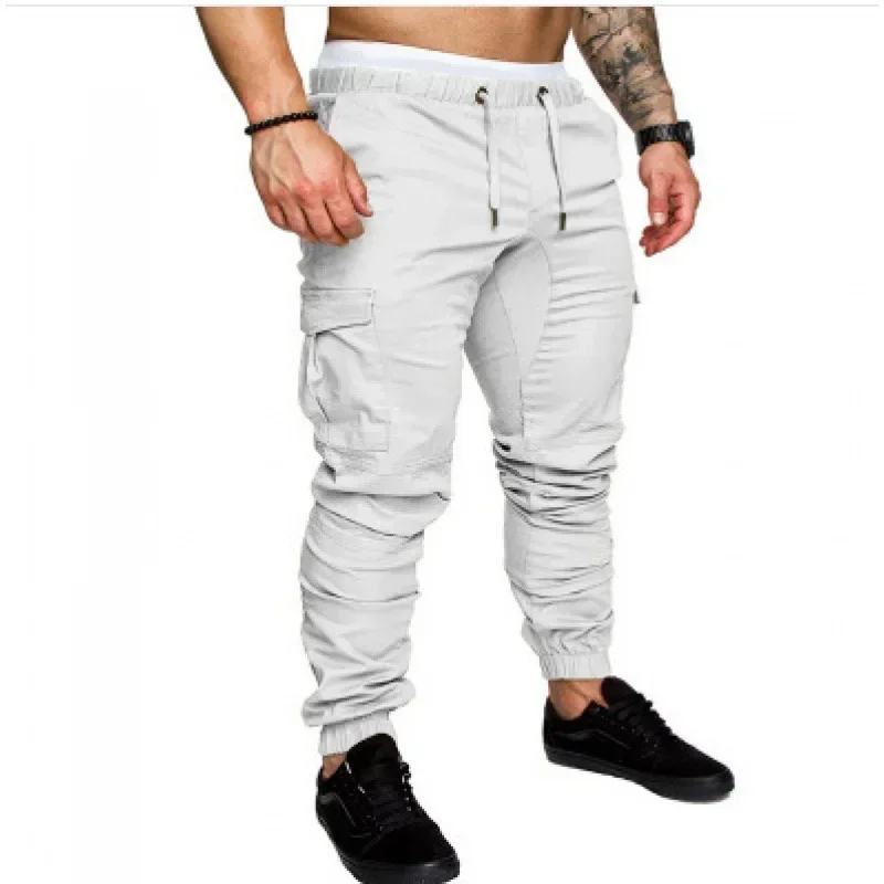 1 PC，Cross-border Supply New Model Foreign Trade Popular Men's Casual Tethered Elastic Sports Slacks Trousers