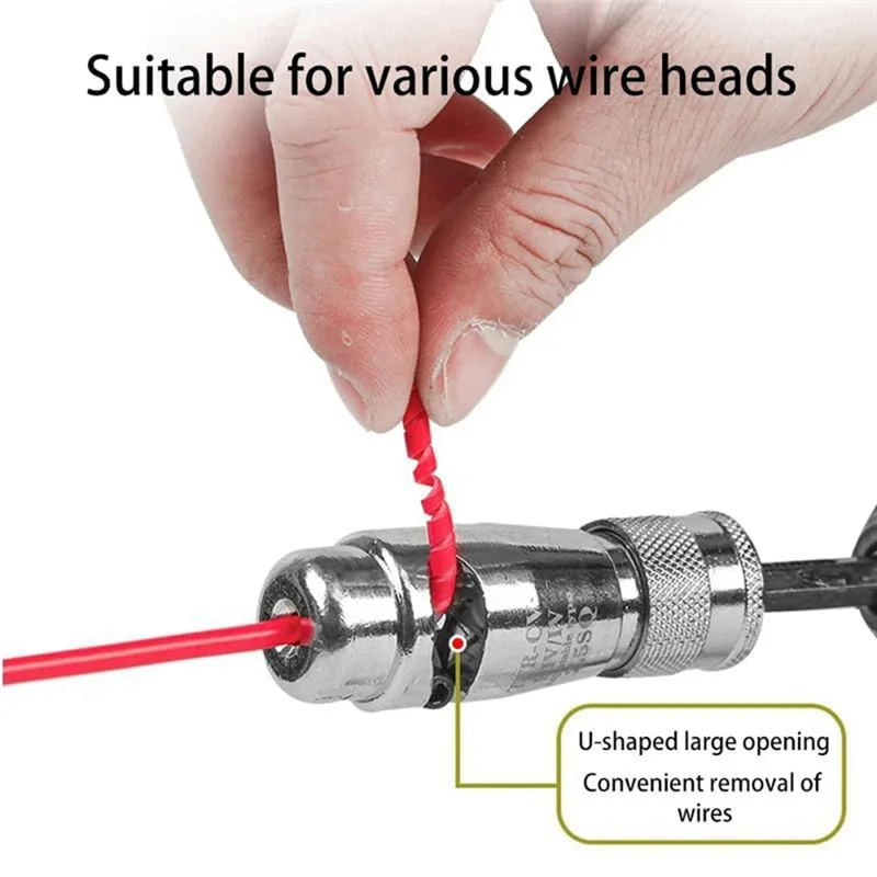 

A21Q -Wire Stripper,Wire Twister Tool For Drill,Wire Twister Wire Connector,Drill Wire Stripping Tool,Wire Stripping