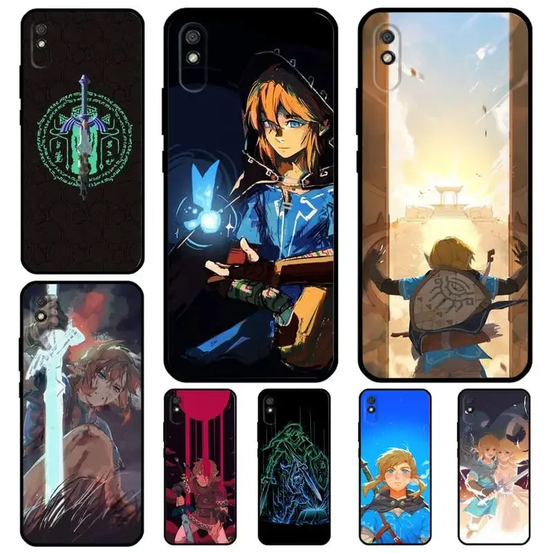 The Legend Of Z-Zeldas Phone Case For XIAOMI Redmi 10 9A 8 7A K40 K20 K30 note10 11 9 pocom3 pro 8T Case Soft Silicone black