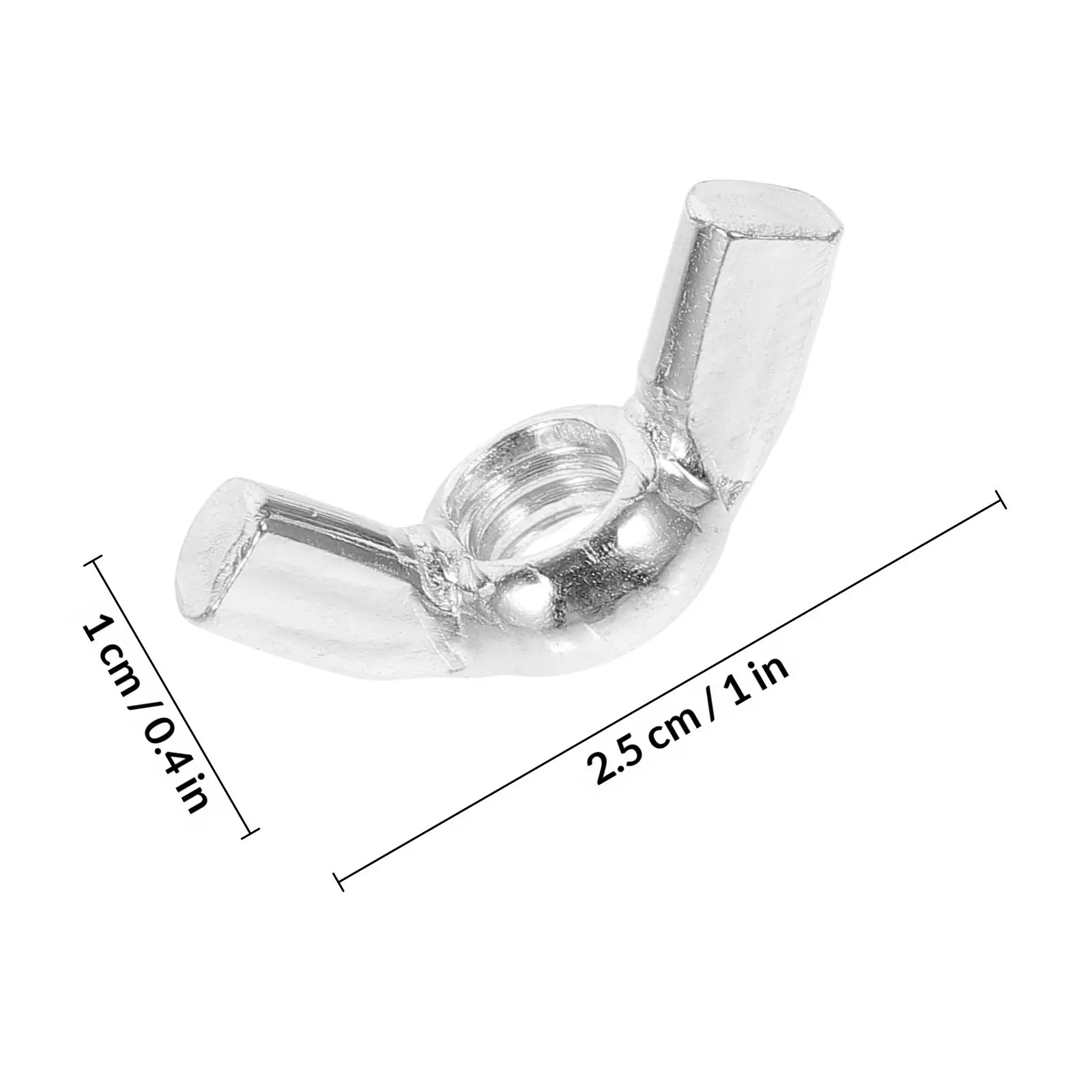 20 Pcs Wing Fastener Screws Quick Release Nut Fasteners Butterfly Hardware Nuts Silver Wingnut Carbon Steel