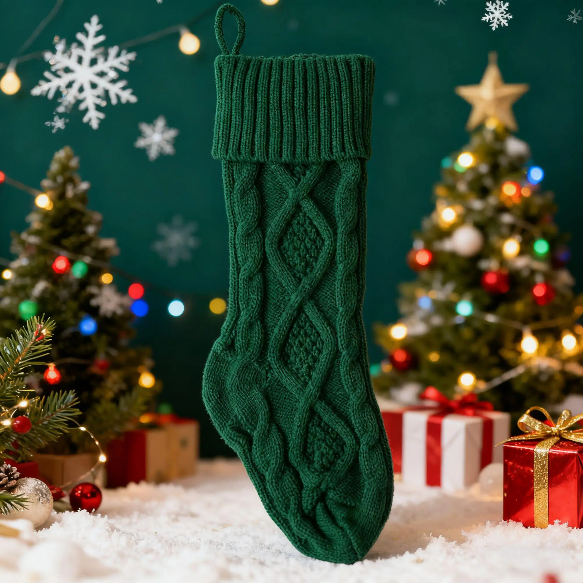 جوارب عيد الميلاد نويل جوارب ثلج الأيائل سانتا كلوز شجرة عيد الميلاد المنزل عيد الميلاد ديكور حفلات الحلوى شنطة هدايا الجوارب الهدايا #3