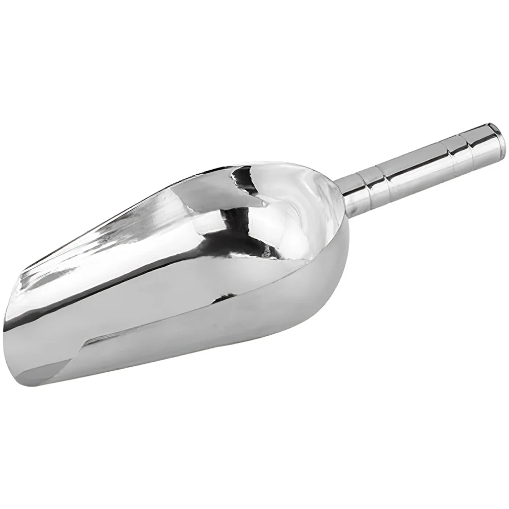 

Stainless Steel Ice Food Candies Ergonomic Handle Kitchen Grain Shovel Multi-Functional French Fries Scoop Ice Cube Holder