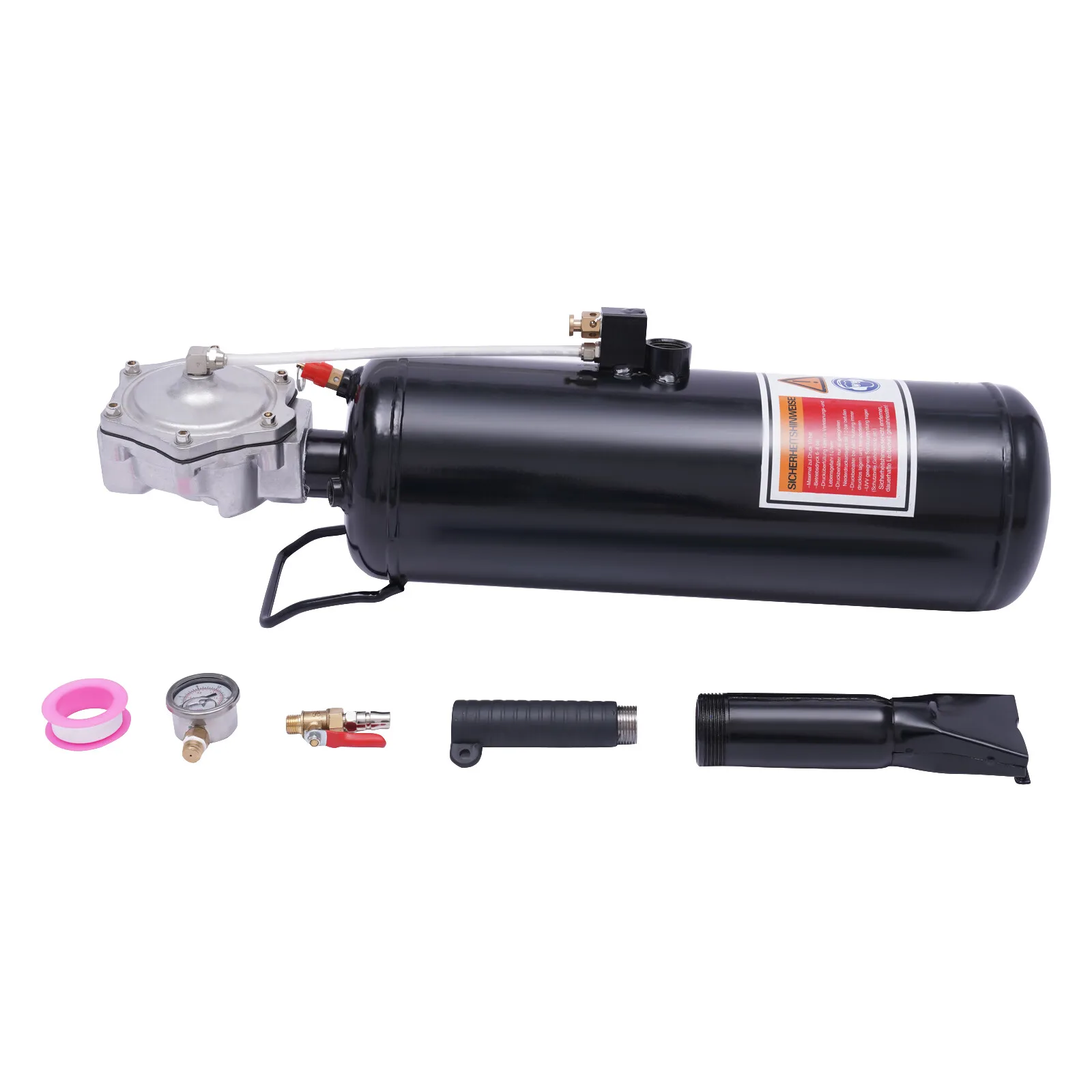 67*22*18cm 87-116 PSI 8L/ 2.1 Gallon TIRE Bead Seater AIR Blaster Tool Trigger Seating Inflator Black for Home and Commercial Use