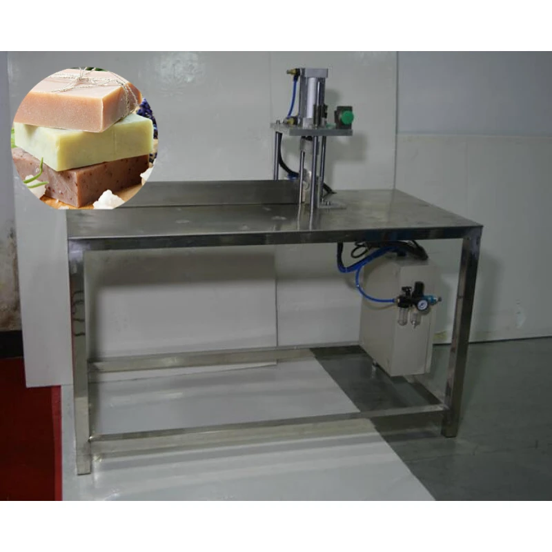 High Quality Stainless Steel Pneumatic Strip Soap Cutter Round/ Square Slices Bar Soap Cutting Machine