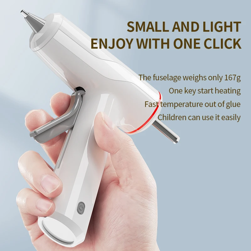 10W  Rechargeable Type Wireless Hot Melt Glue Gun Household Industrial Mini Guns Hand Tools For Children Electric Heat