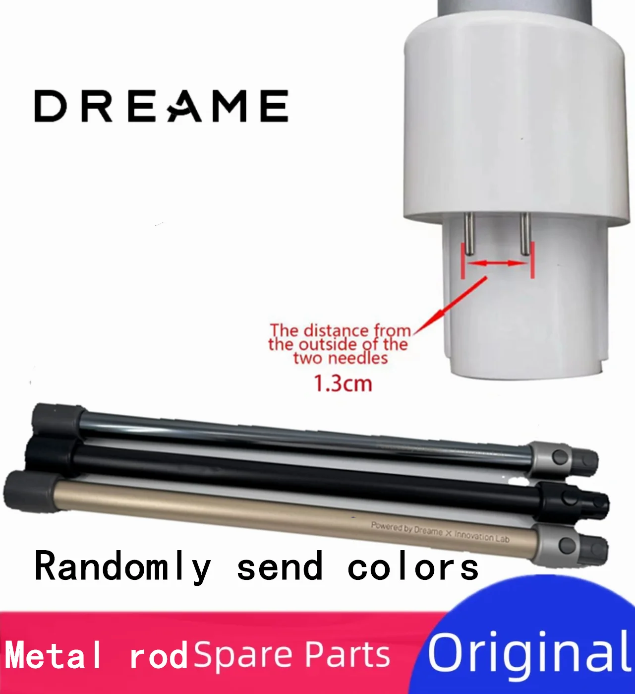 Dreame – aspirateur à main sans fil VVN3 VVN4 VVN5 VVN6, accessoires d'origine, tuyau de bielle en métal