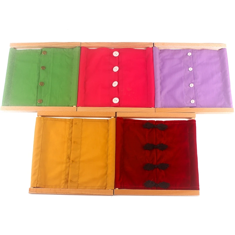 Free Shipping Montessori Materials Clothes Tie lace Zipper Hook Beech Wood Daily Life Pretend Play Preschool Early Educational
