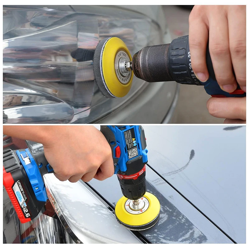 3inch 75mm 50pcs Grinding Disc Water/Dry Hook & Loop Sanding Disc Sandpaper  Set Combination Grit Sand Paper Abrasive Tools