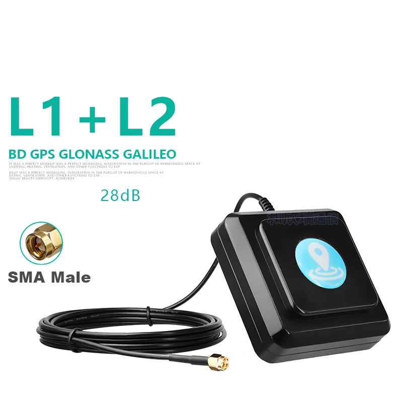 Gnss Antenne Rtk Differentiële Positionering Actieve Keramische Module Hoge Precisie Gps Glonass Galileo L1 L2 L5 4G Multifrequentie