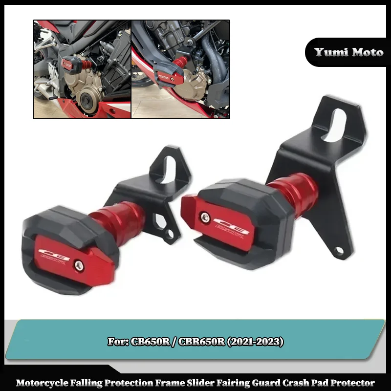 

For HONDA CB650R CBR650R CB650F 2021-2023 2022 Motorcycle Falling Protection Frame Slider Fairing Guard Crash Pad Protector
