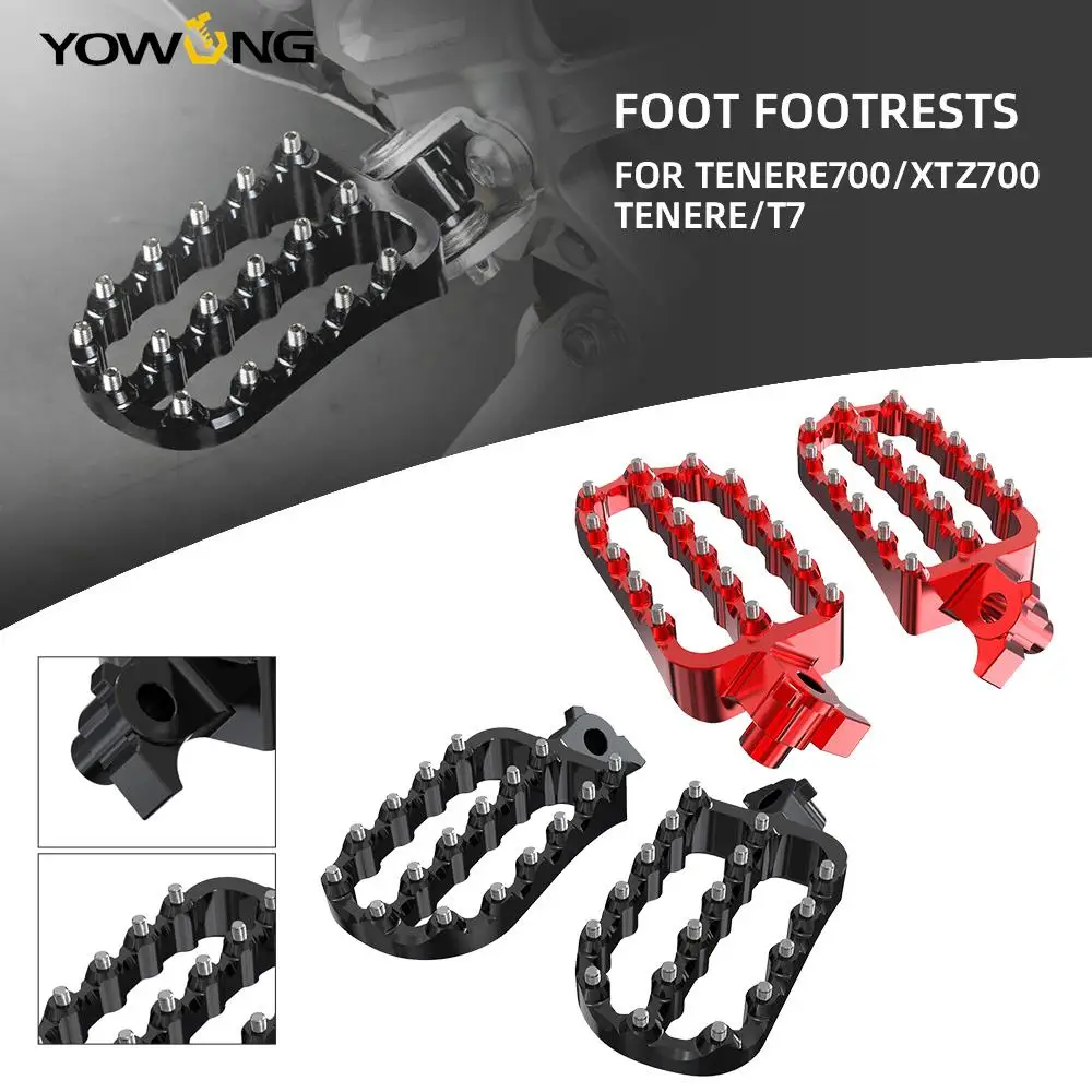 

Motorcycle Accessories Front Footrest Foot Peg Pedal Bracket For YAMAHA TENERE 700 RALLY World Raid 2019-2020-2021-2022-2023