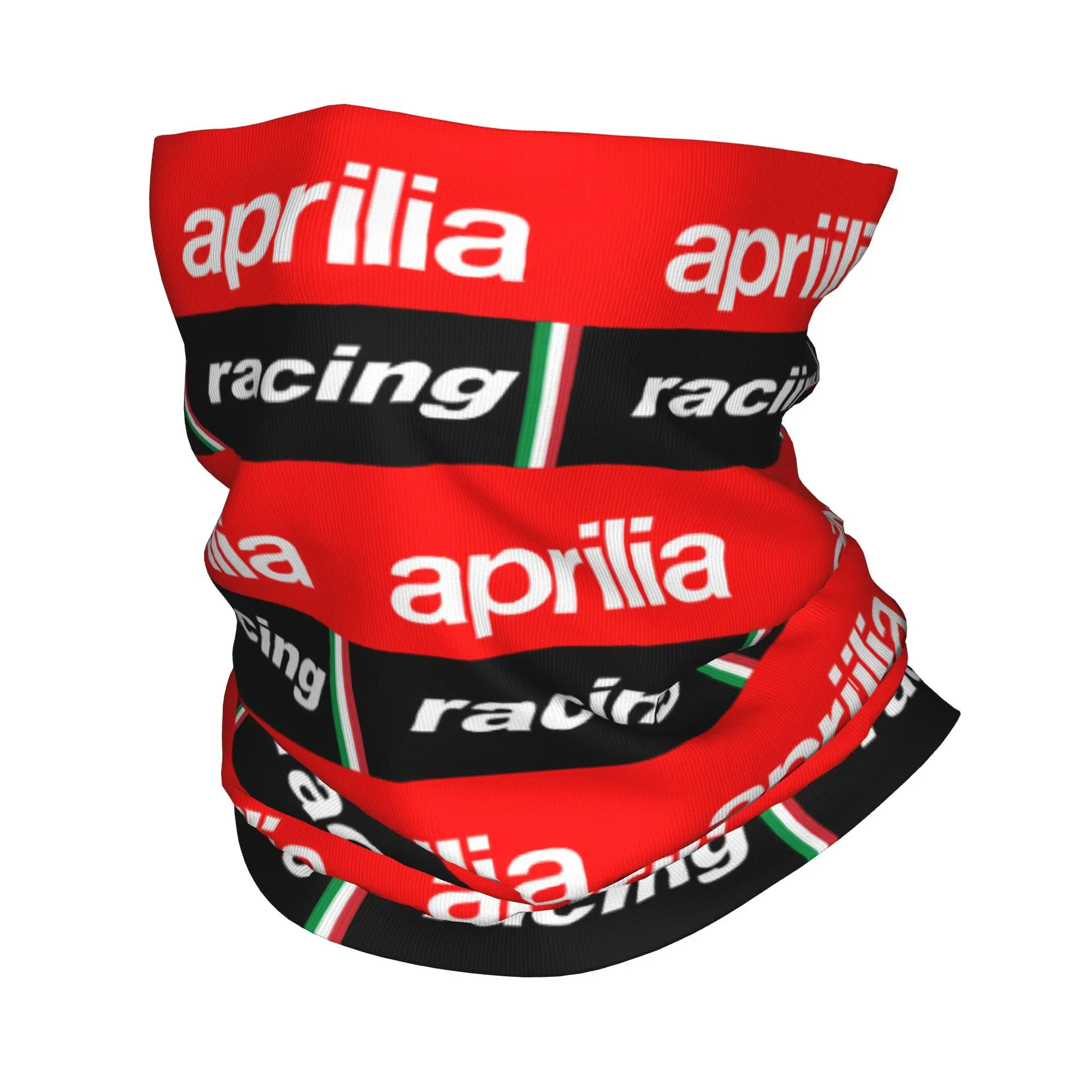 Custom Aprilias Racing Motorcycle Bandana Neck Gaiter for Ski Hunting Women Men Wrap Scarf Motorsports Balaclava Warmer