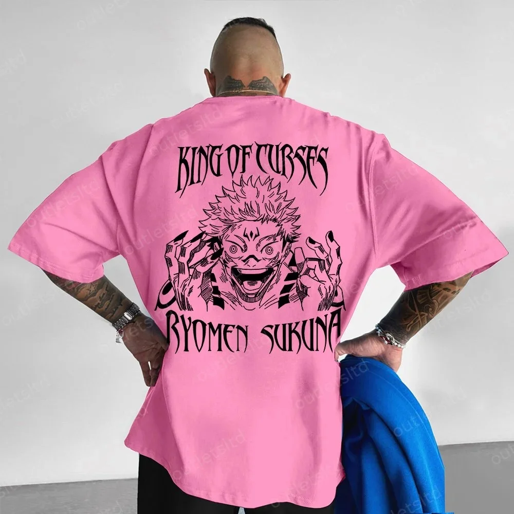 

Cursed Spirit King Tee,Anime Merch,Manga Shirt,Japanese Streetwear,Gothic,Harajuku,Oversized Fit,Ultimate Fan Gear,Men,Women