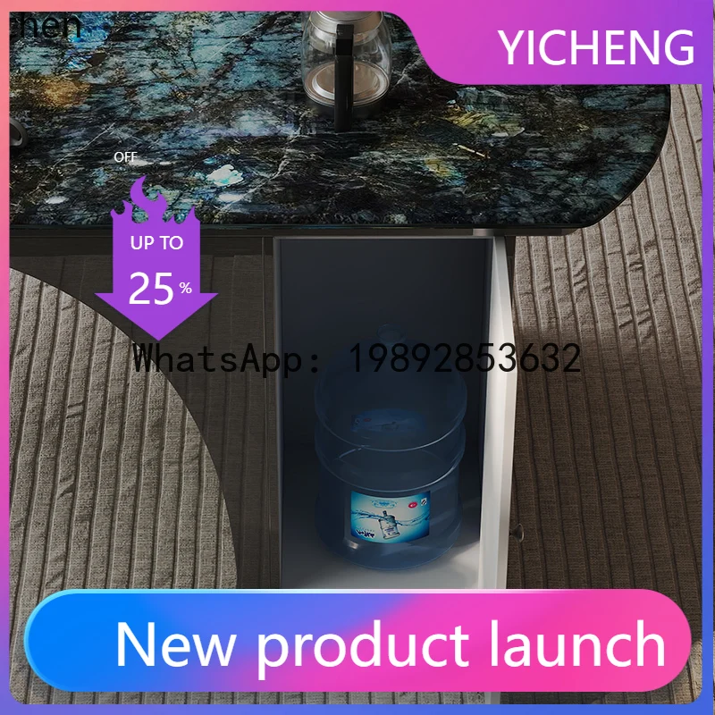 A2-26  marble tea space high-end villa home kung fu tea table luxury stone tea table and chair combination