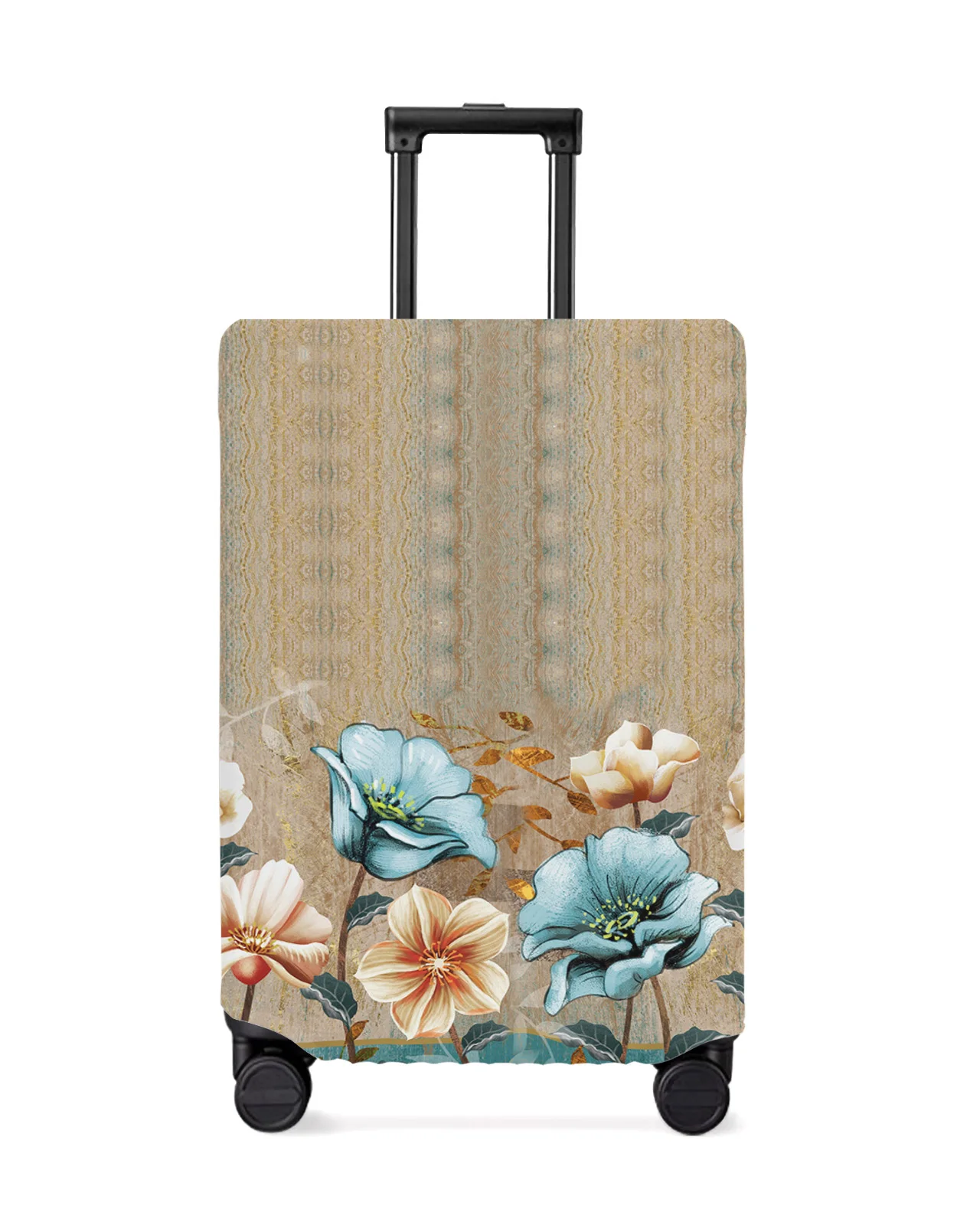 

Flowers Tulips Luggage Cover Stretch Suitcase Protector Baggage Dust Case Cover for 18-32 Inch Suitcase Case Travel Organizer