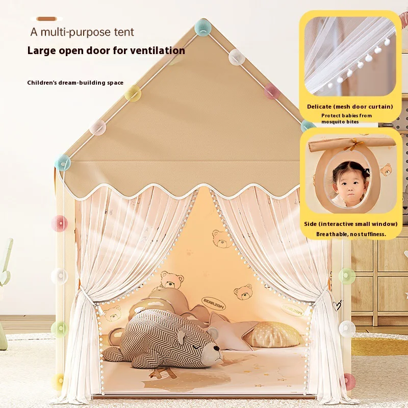 Indoor Children's Tent Playhouse - Secret Base for Boys and Girls, Tunnel Crawling Tube with Sleeping Area