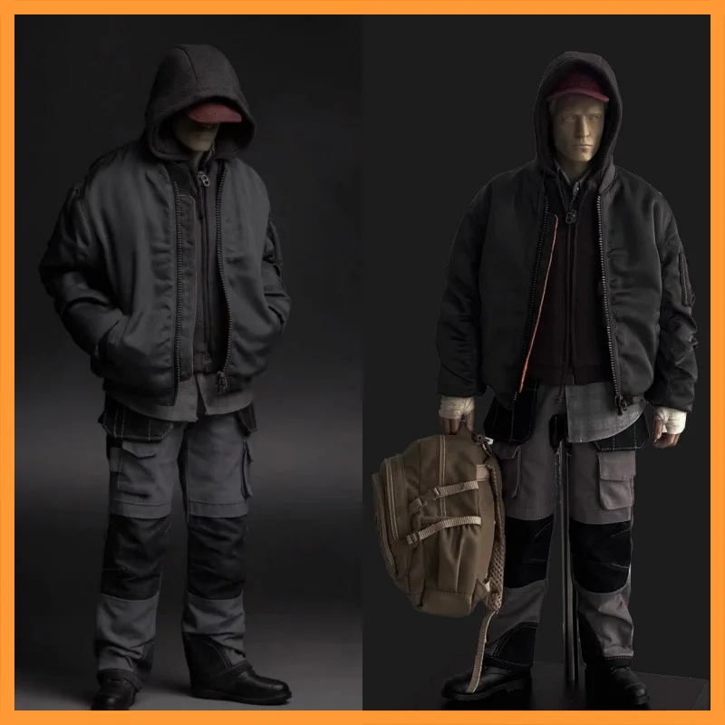 

In Stock TOPO STUDIO TP019B 1/6 Scale New Black Wanderer Cycling Clothes Fit 12inch Action Figure Model Toys