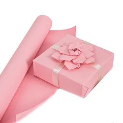 Pink Kraft Paper Roll for Gift Wrapping Bouquet Flower Kids Art Painting Craft Writing Packaging Shipping Color Craft Paper