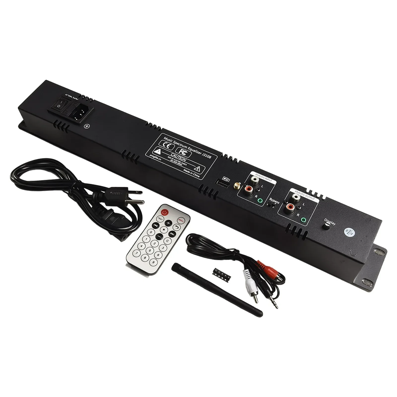 

31-Bands Equalizer Dual Channel Music Spectrum Display Professional 480 X 58 X 48 Mm Digital Equalizer With Remote Control