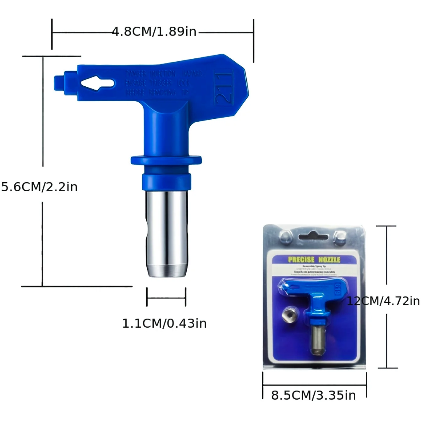 Conjunto De Bicos De Pintura Airless Reversíveis, pontas De Pistola De Pulverização, peças De Máquinas De Pulverização, ferramentas De Pulverizador