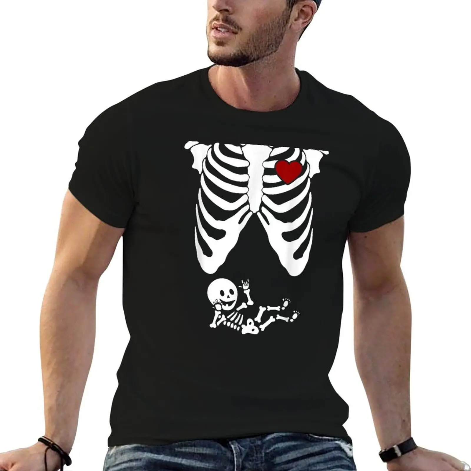 

Skeleton Halloween T Shirt Baby Maternity Funny Costume T-Shirt t shirt for man 100 percent cotton man t shirts cotton T-Shirt