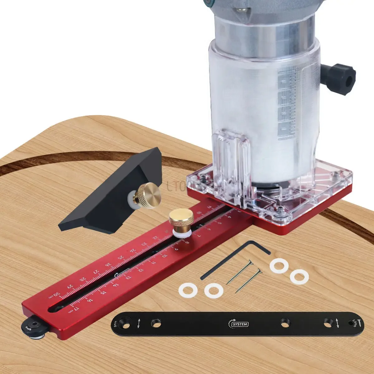 

Woodworking Circle Cutting Jig 6-60cm for Electric Hand Trimmer Wood Router Milling Circle Slotting Trimming Machine DIY Tools