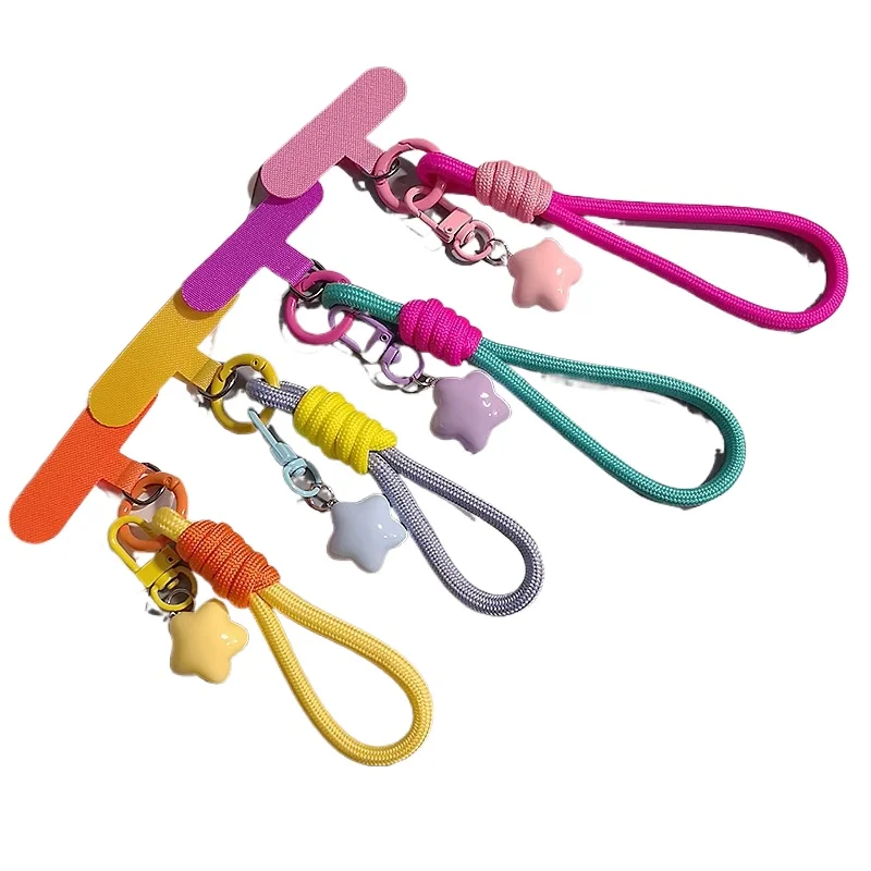 

Подвесная веревка для мобильного телефона, регулируемая короткая плетеная веревка двойного назначения, прочная и долговечная для мужчин и женщин