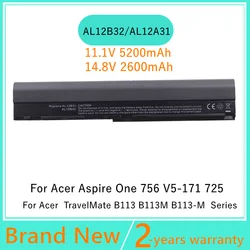 6 CELLS Laptop Battery For Acer Aspire One 725 756 V5-171 AL12X32 AL12A31 AL12B31 AL12B32 TravelMate B113 C710 Chromebook
