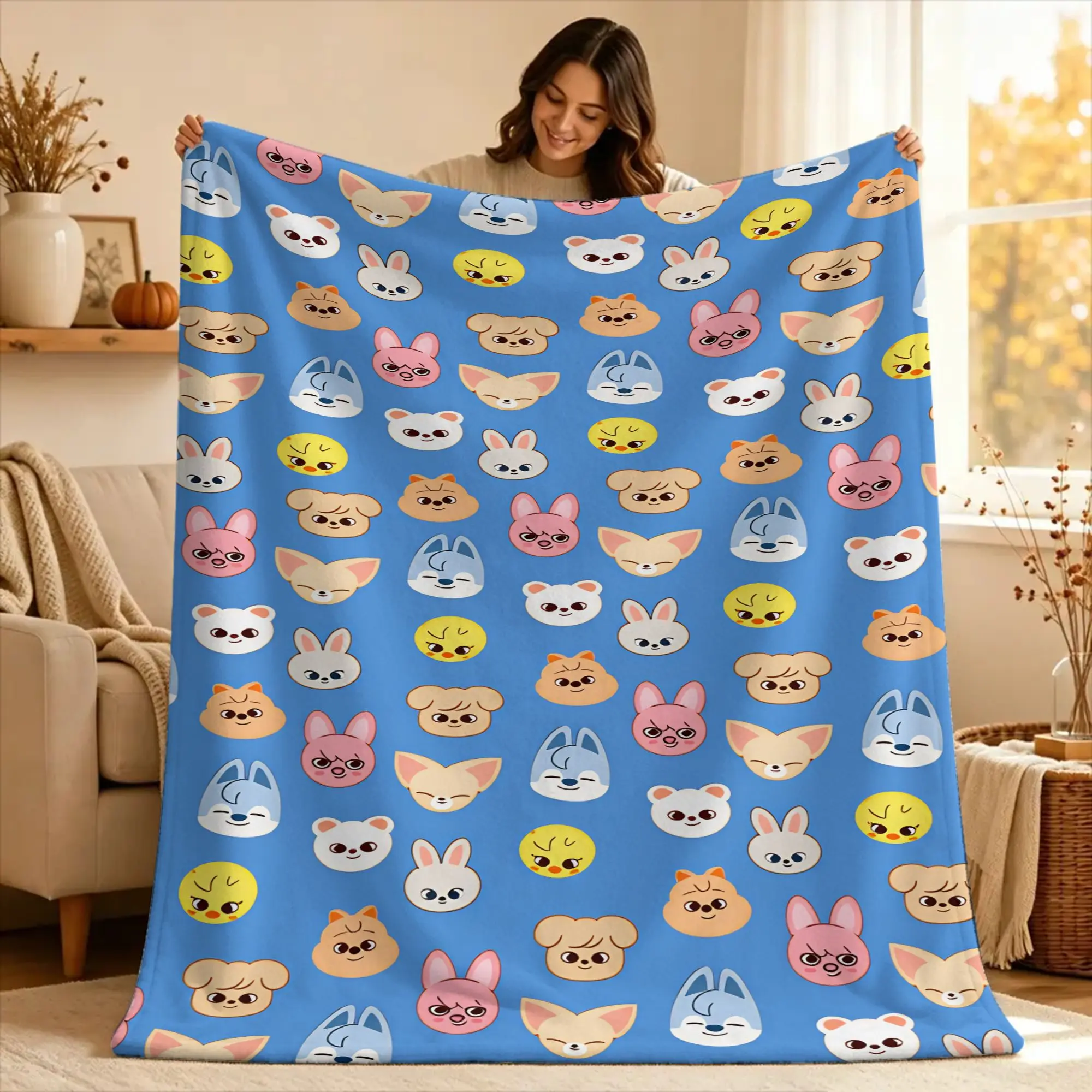 KPOP S-Strays Blanket Quality Warm For kids  Bedding Throws Winter Travel Couch Bed Novelty Bedspread