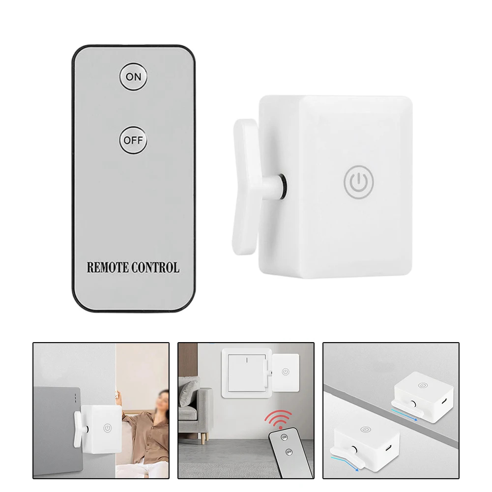 Finger Button Pusher Wall Mounted RC No Wiring Switch Remote Light Switch Remote Switch Control On/off